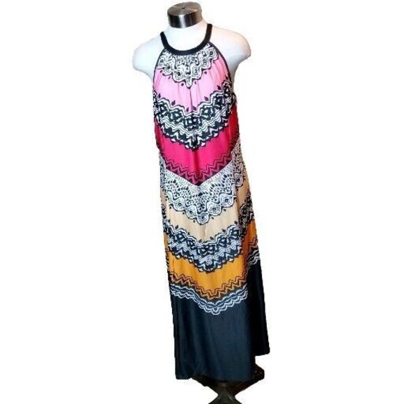 Lily Dresses & Skirts - Lily Geometric Boho Maxi Dress Size Large NWT